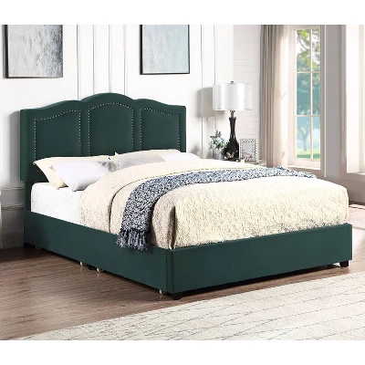 Hargerre Mid-Century Upholstered Bed With 4 Side Drawers - HOMES: Inside + Out
