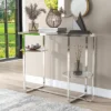 Calloun Glam 2 Shelf Sofa Table Chrome - HOMES: Inside + Out