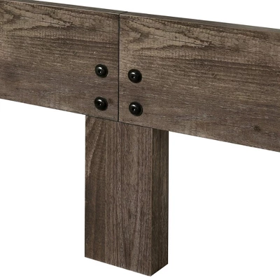 3pc Jacobi Bed With 2 Nightstands Gray - HOMES: Inside + Out - Image 2