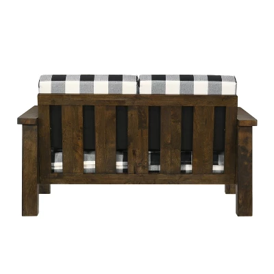 Jovie Gingham Rustic Loveseat - HOMES: Inside + Out - Image 4