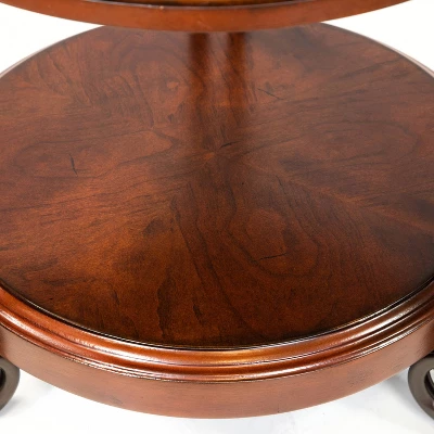 Telmin Traditional Side Table Brown Cherry - HOMES: Inside + Out - Image 8