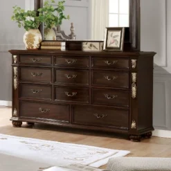 Mullberry 11 Drawer Dresser Brown Cherry - HOMES: Inside + Out